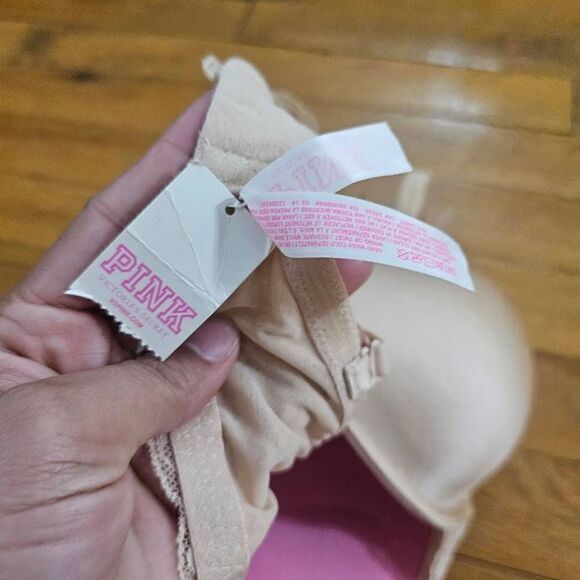PINK Victoria's Secret Bra Beige 34D - Picture 3 of 4